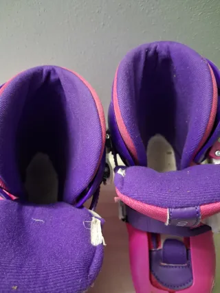 Pattini a rotelle bambina rosa e viola