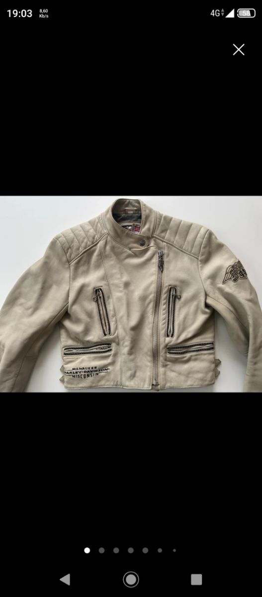 Chaqueta cuero mujer Harley