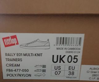 Deportivas Fitflop t 38 sin estrenar