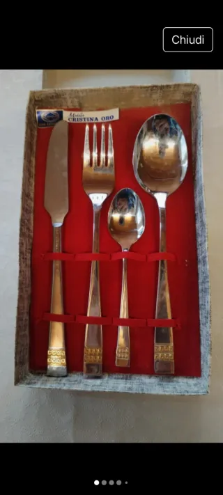 Posate Cristina ORO set 4 pezzi