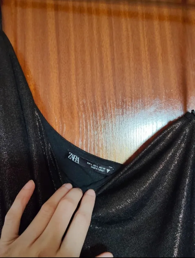 Vestido fiesta asimétrico Zara