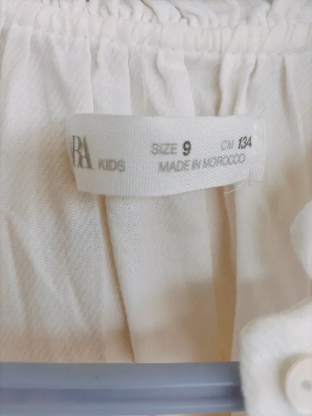 Camisa Zara Blanca Talla 9 (134cm)