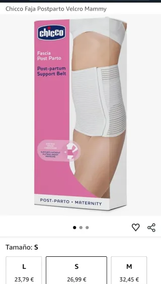Faja Postparto Chicco Talla S