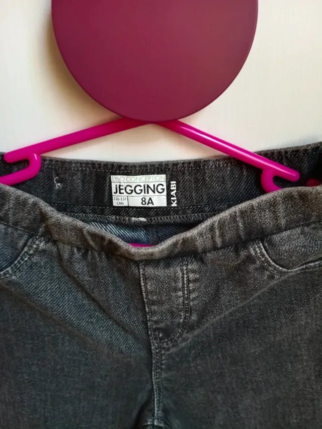 Leggings jaspeados grises 7-8 años