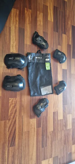Pack protecciones patines skate OXELO Talla XS