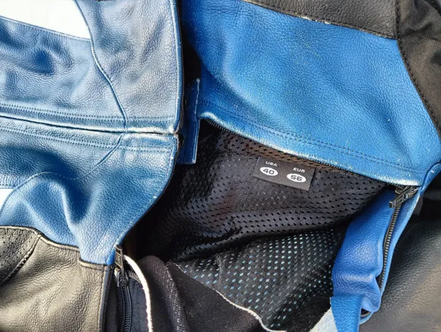 Mono de moto Alpinestars azul y negro