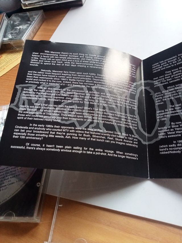 2 CDs Manowar Anthology & Best Of