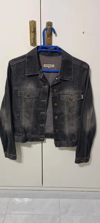 Cazadora Vaquera Negra Talla s
