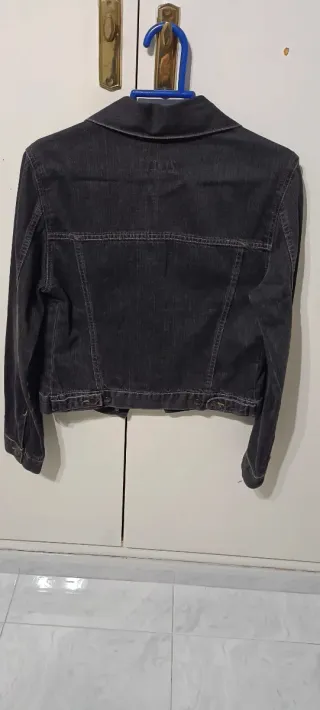Cazadora Vaquera Negra Talla s