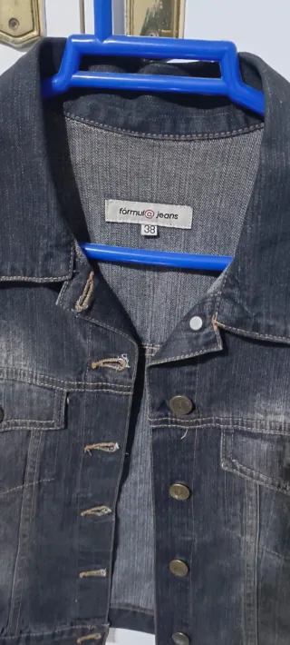 Cazadora Vaquera Negra Talla s