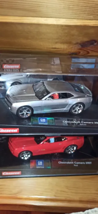 Coches Scalextric americanos.