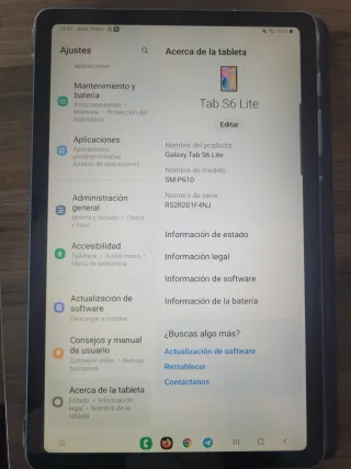 Samsung Galaxy Tab S6 Lite come nuova, batteria 10 su 10, caratteristiche nelle foto, con antivirus BITDEFENDER TOTAL SECURITY, SPEDIZIONE GRATUITA, ASCOLTA OFFERTE