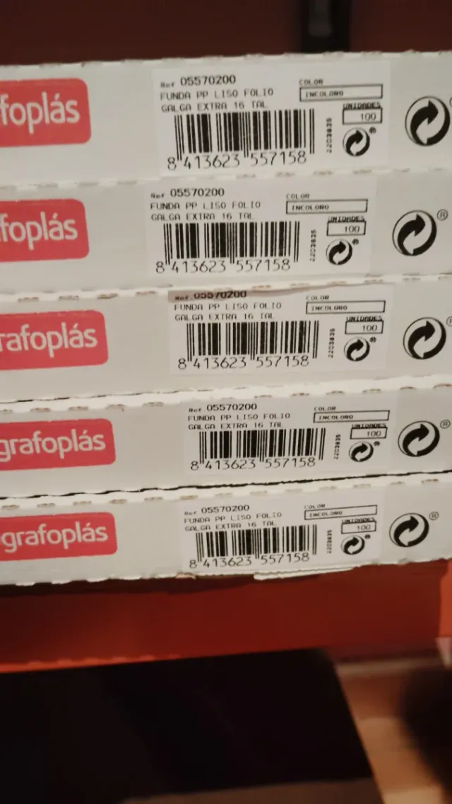 Lote de 100 Dossiers Transparentes Grafoplás