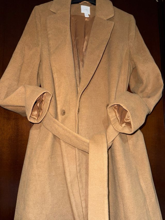 Abrigo largo H&M camel