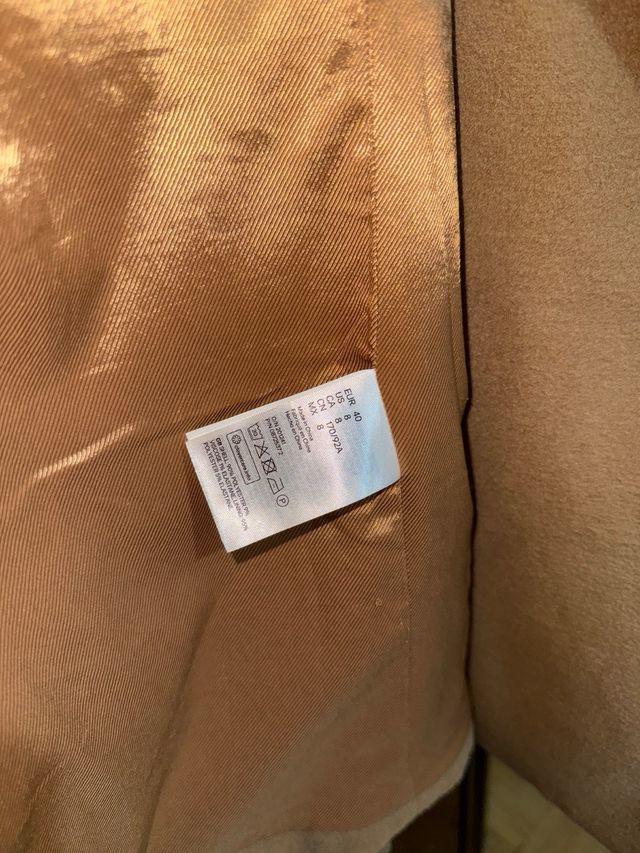 Abrigo largo H&M camel