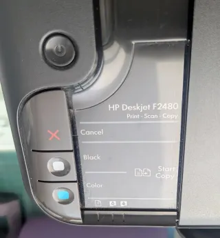 Impresora HP Deskjet F2480 Negra