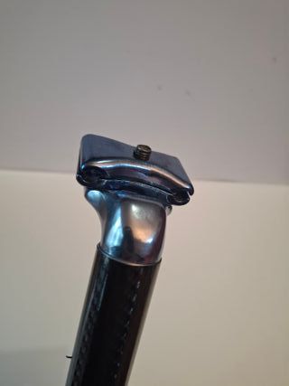 Tija sillín MTB aluminio azul