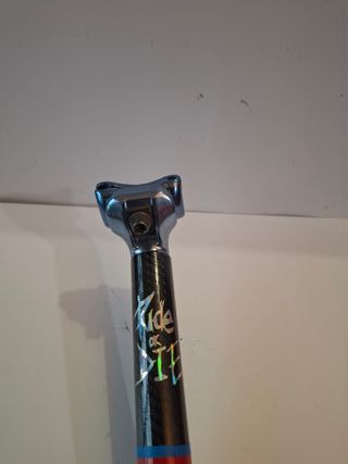 Tija sillín MTB aluminio azul