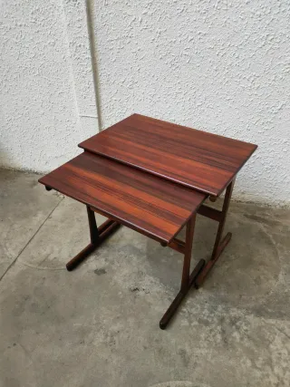 Comodini scandinavi in palissandro Mid-Century