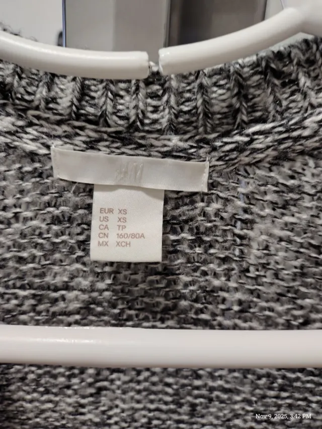 Cárdigan H&M Gris Talla Única