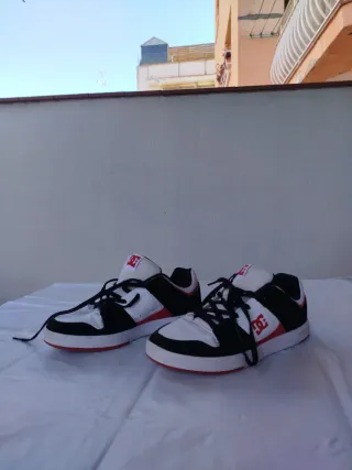 Zapatillas DC Skate Unisex Negras y Blancas