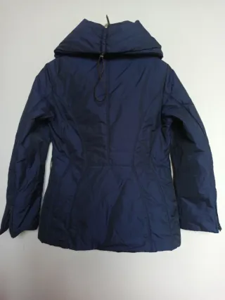 Giubbotto donna blu con chiusura a alamaro