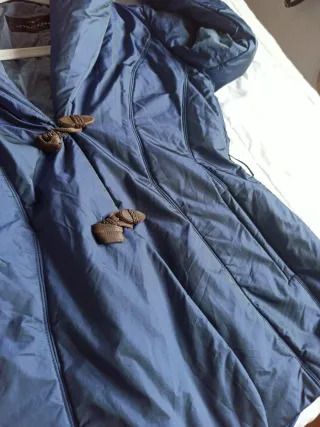 Giubbotto donna blu con chiusura a alamaro