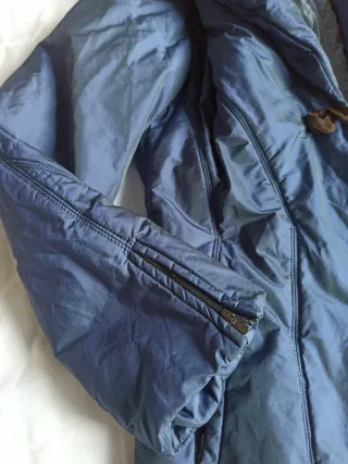 Giubbotto donna blu con chiusura a alamaro