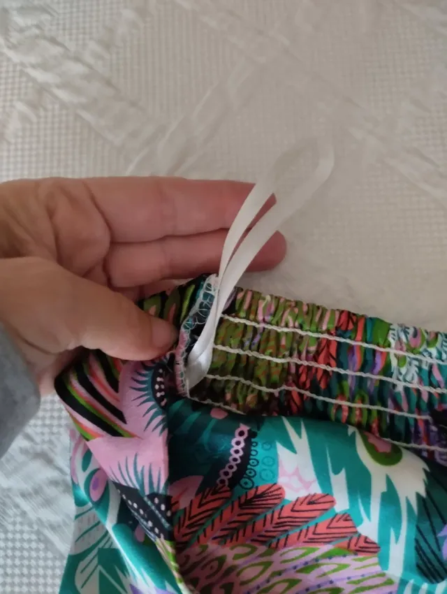 Vestido strapless estampado talla S/M