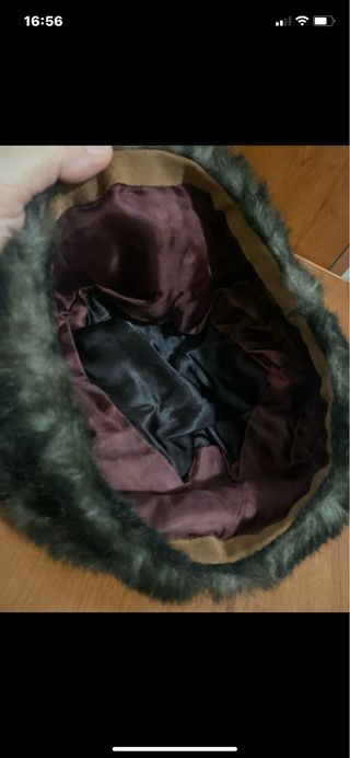 Cappello pelliccia sintetica leopardata