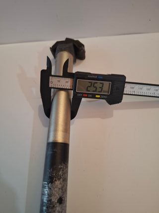 Tija sillín bicicleta Zoom 25.31 mm