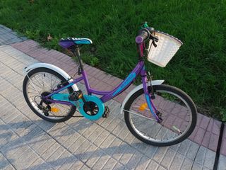 Bicicleta niña de 20 pulgadas para 6 a 9 años