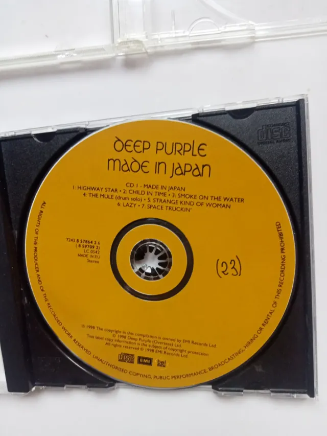 Deep Purple Made in Japan 2 CDs CDs sin caratula
