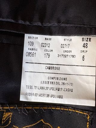 Giacca blazer vintage monopetto colore blu taglia