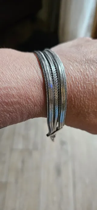 Bracciale snake argento 3 fili