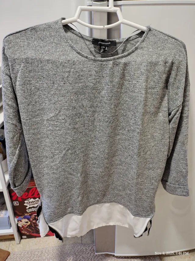 Camisa Stradivarius Gris Talla XS