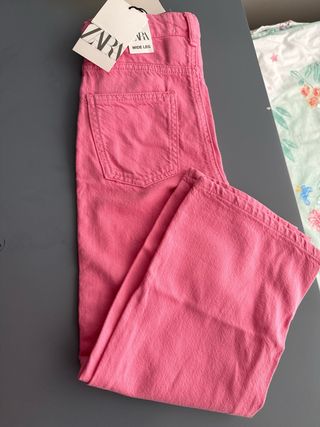 Dos pantalones vaquero niña Zara (2 colores)