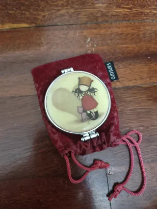 Espejo bolso Santoro's Gorjuss doble con aumento