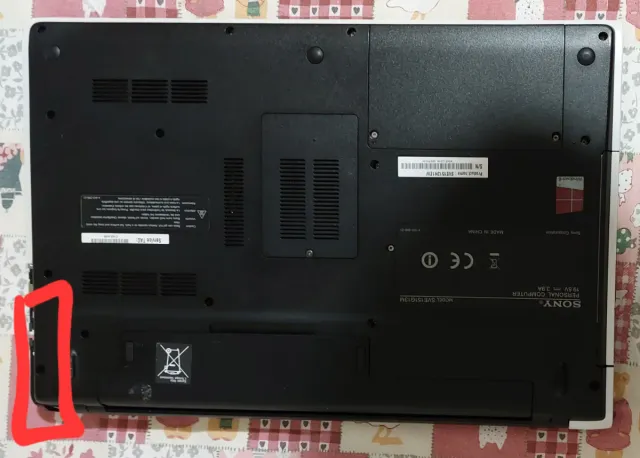 Portatile Sony VAIO SVE151G13M Argento funzionante