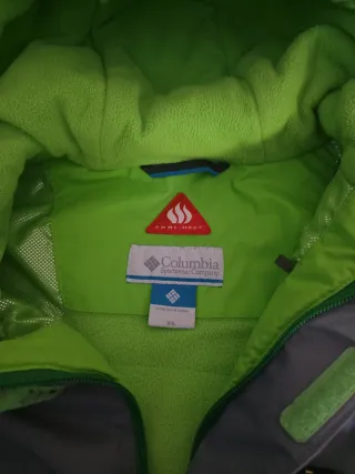 Abrigo Columbia Verde y Gris