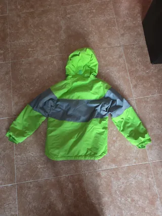 Abrigo Columbia Verde y Gris