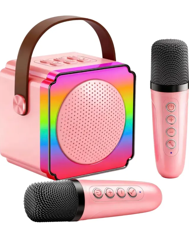 Micrófono Karaoke Infantil Rosa