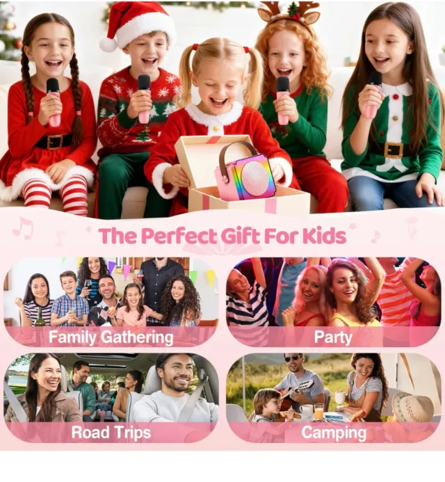 Micrófono Karaoke Infantil Rosa