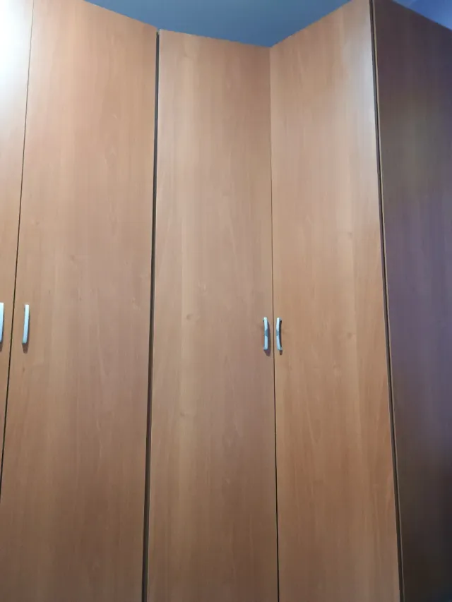 Armario de esquina madera 5 puertas