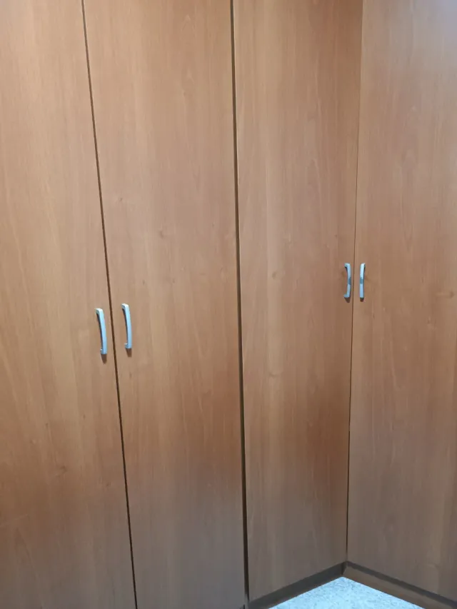 Armario de esquina madera 5 puertas