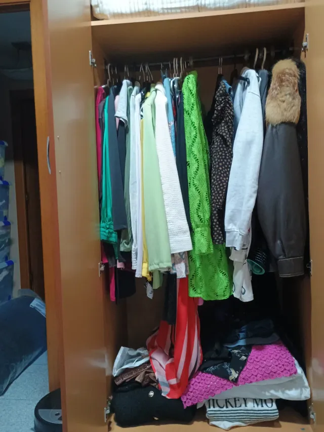 Armario de esquina madera 5 puertas