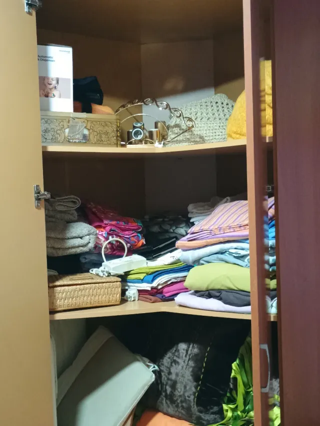 Armario de esquina madera 5 puertas