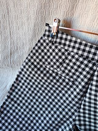 pantalón de vestir cuadros talla 40 Stradivarius