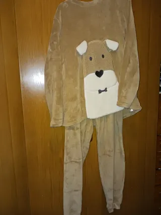 Pijama de peluche perro talla XL