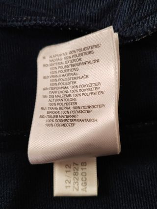 Chaqueta Adidas manga larga unisex 11-12 años